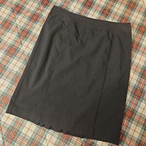 Apt. 9 Stretch Elegant Black Pinstriped Women's Skirt